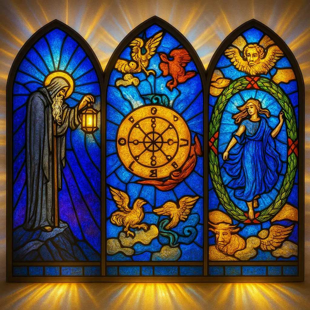 Past Present Future three-card tarot spread in tAIrot